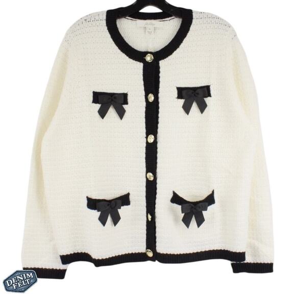 Lilly Pulitzer Valoria Knit Crew Neck Long Sleeve Bow Trim Sweater Set | NEW/NWT - Picture 2 of 16